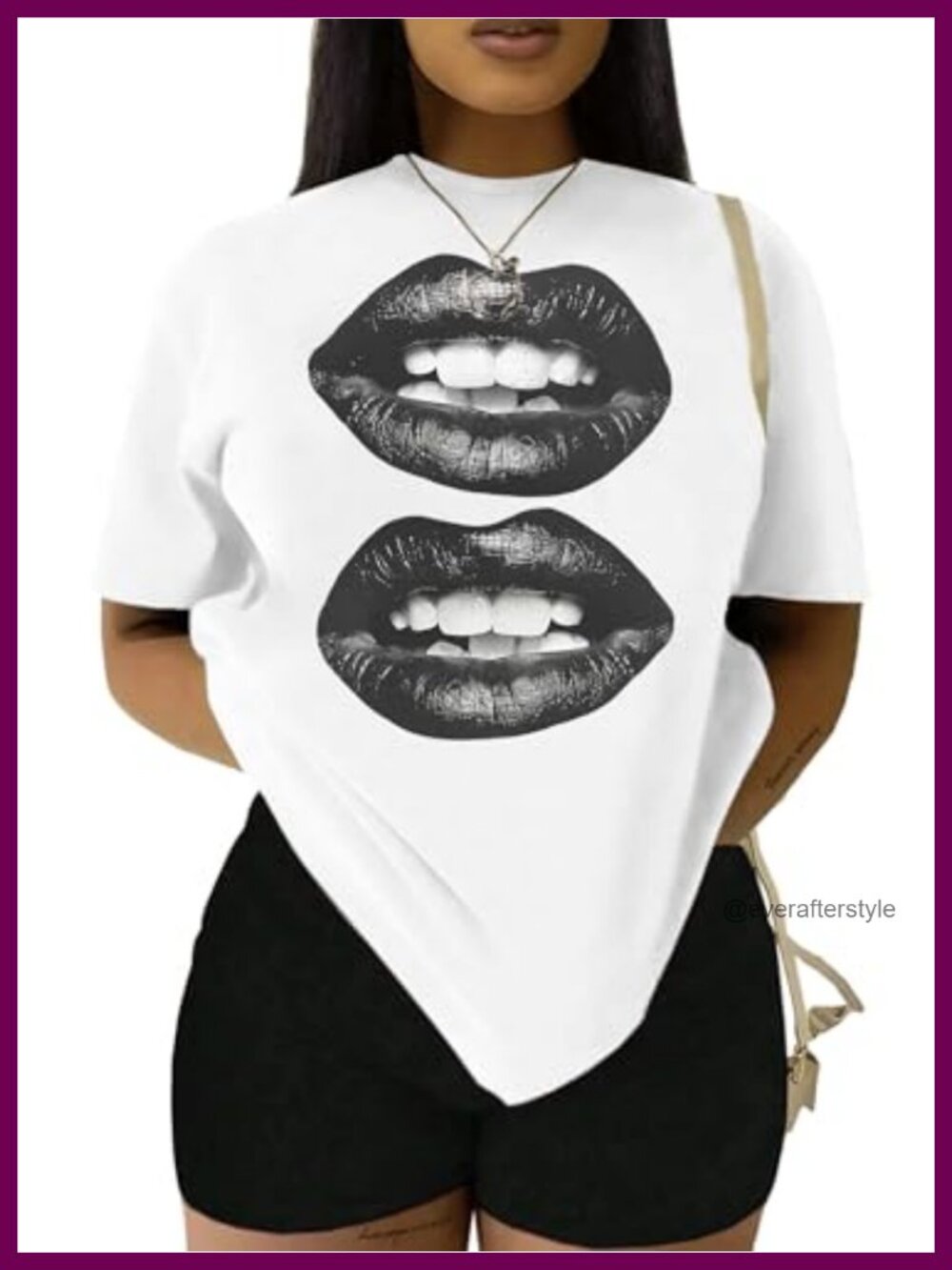 Oversized Graphic Tee Crew Neck Short Sleeve Casual Loose Fit Summer Shirt